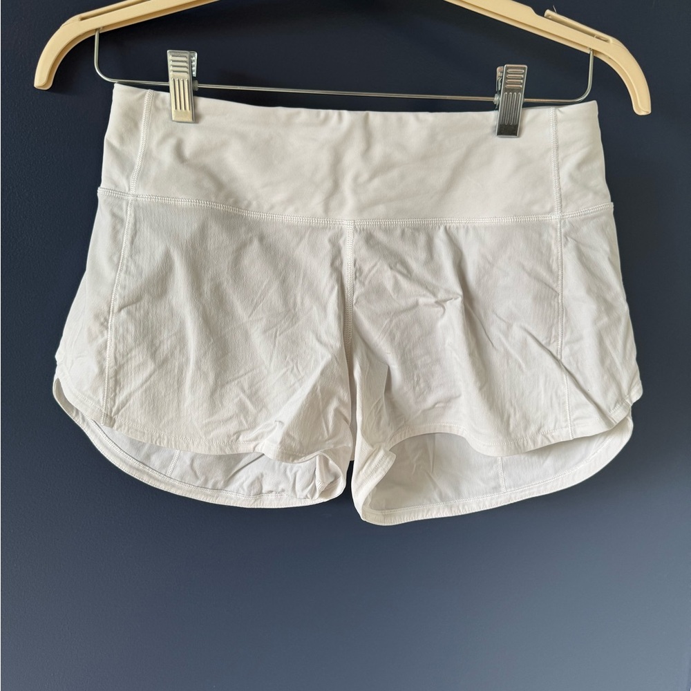Lululemon Speed Up Short * 4" White